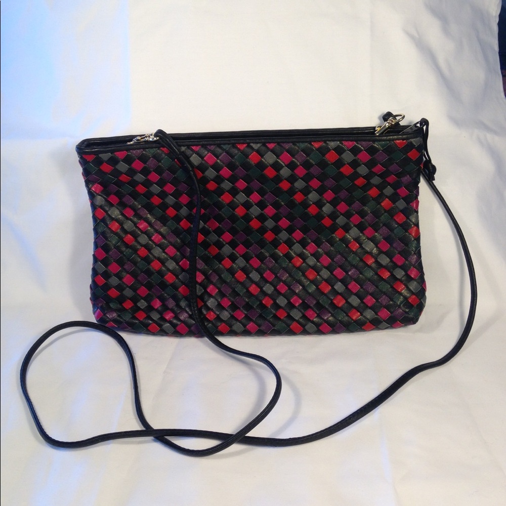 Ganson Multicolored Crossbody Zippered Bag